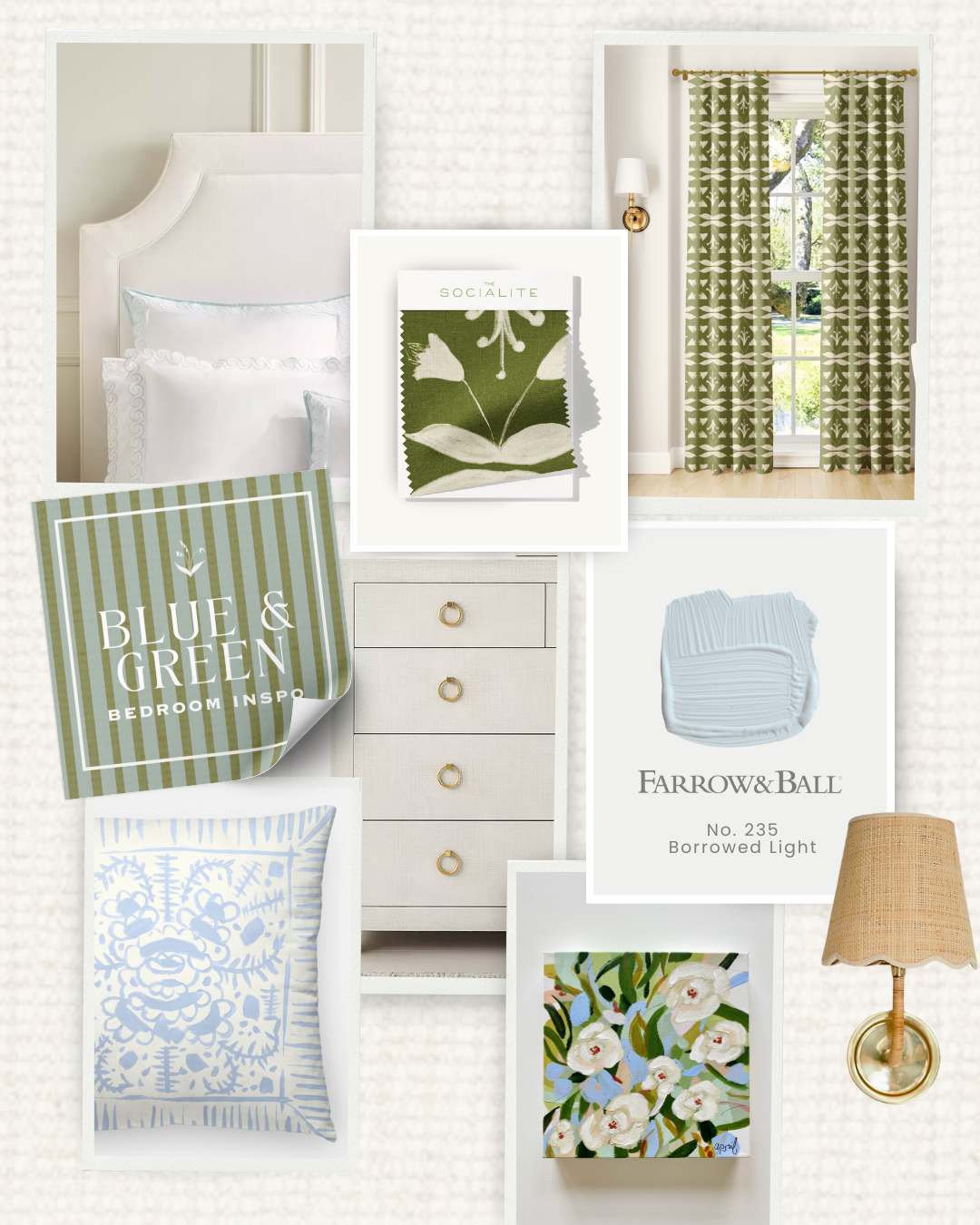 Green and Blue Bedroom Inspiration
